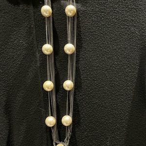 Matching long necklace and bracelet set